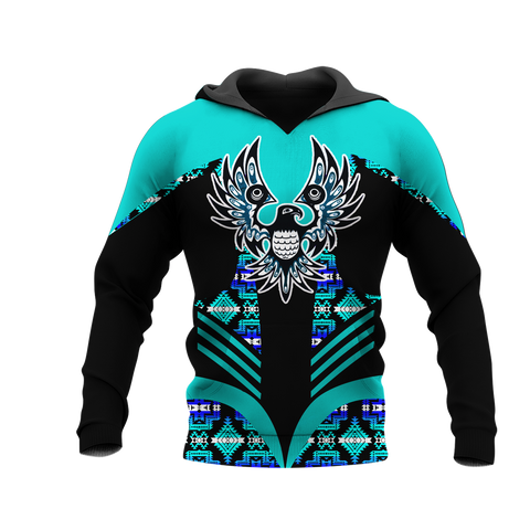 Powwow StoreHD001182 Pattern Native Pride 3D Hoodie