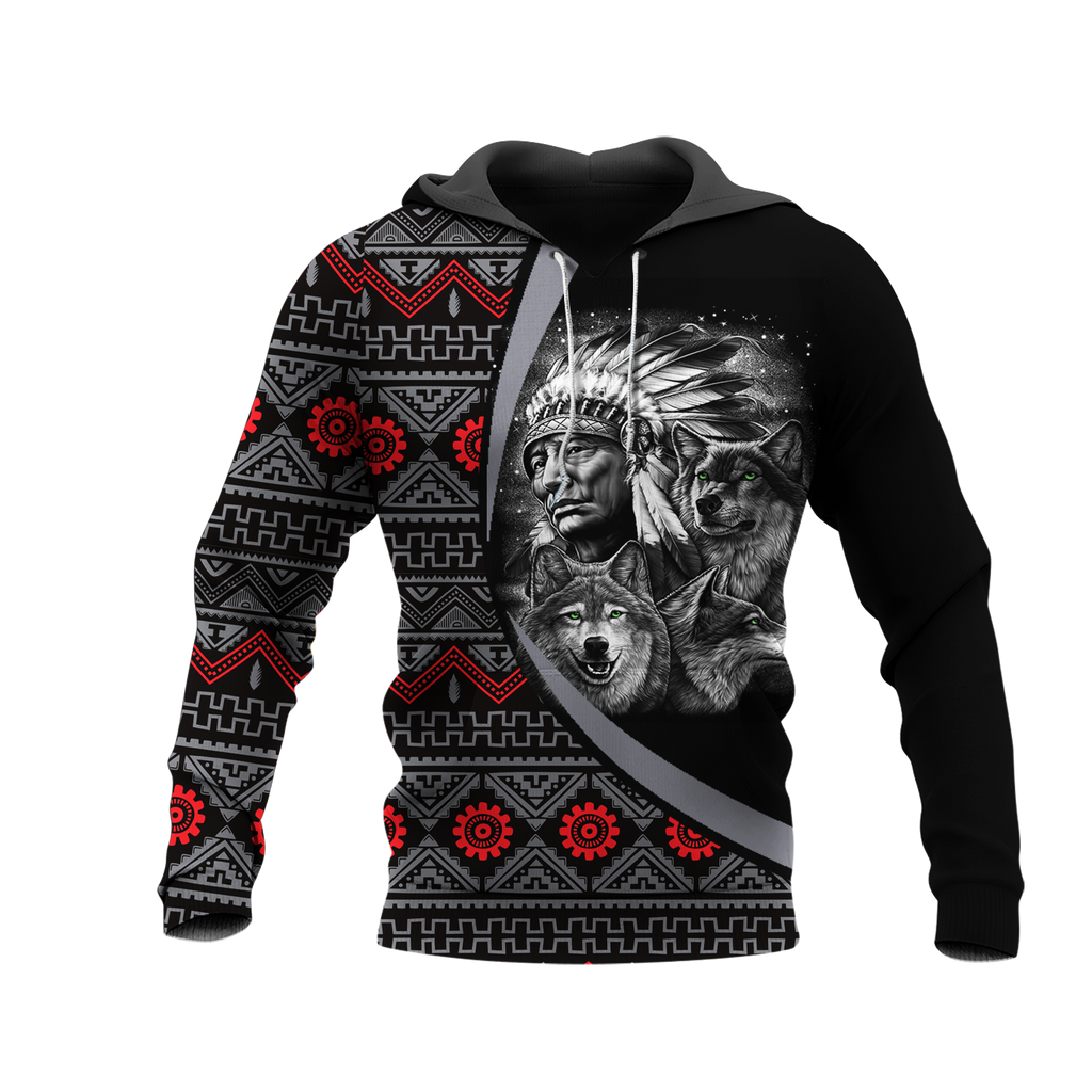 Powwow StoreHD0011602 Pattern Native Pride 3D Hoodie