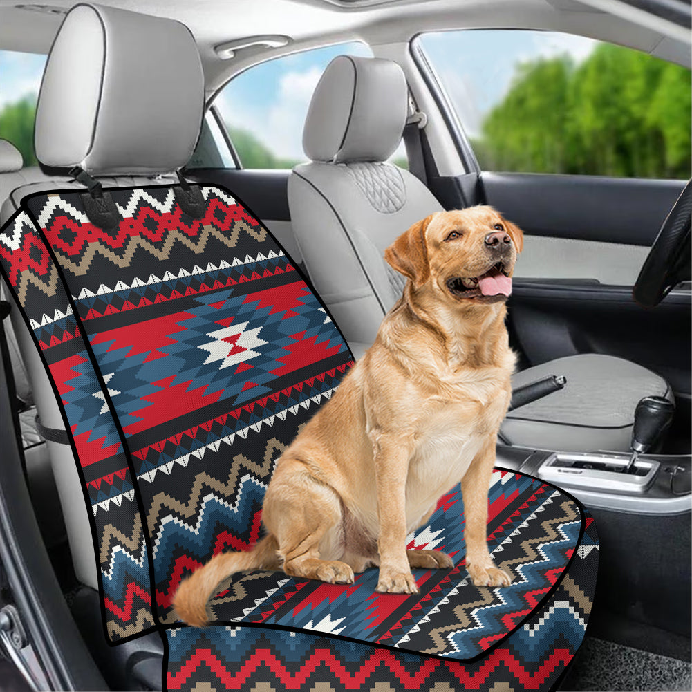 Powwow StoreGBNAT00529  Pattern Tribal Native Waterproof Car Front Seat Cover for Pet