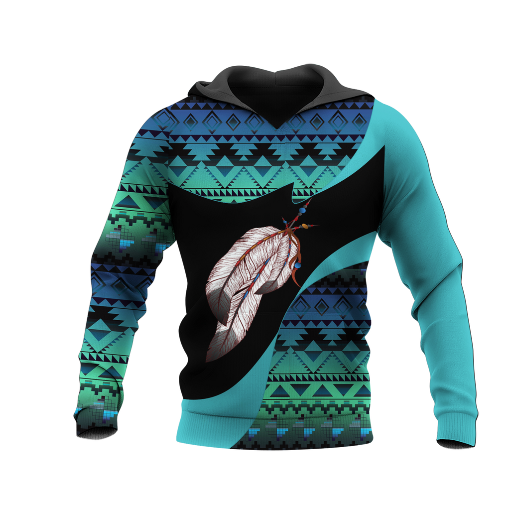 Powwow StoreHD0012005 Pattern Native Pride 3D Hoodie