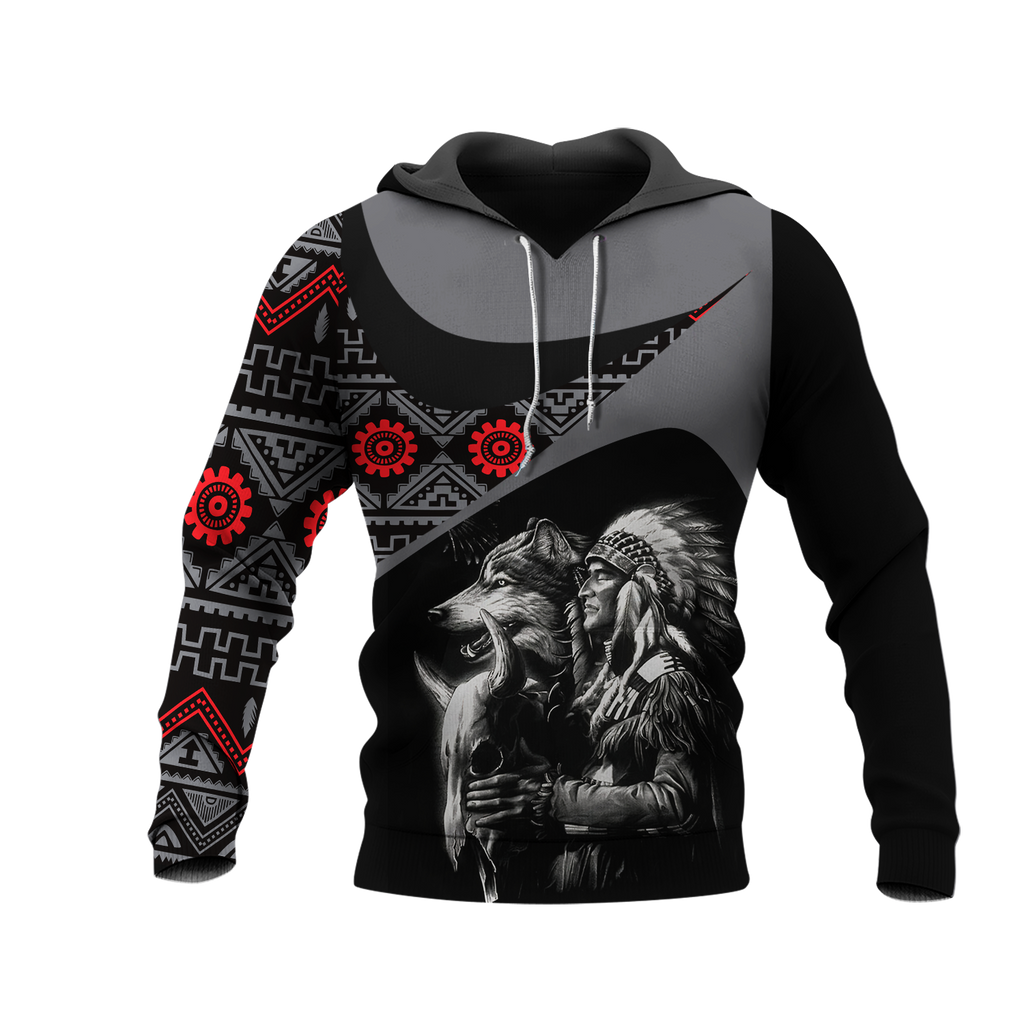 Powwow StoreHD0011424 Pattern Native Pride 3D Hoodie