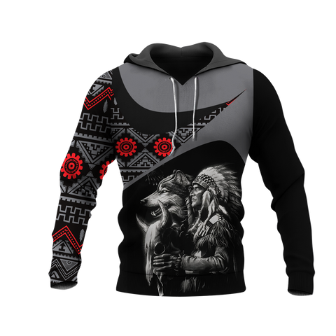 Powwow StoreHD0011424 Pattern Native Pride 3D Hoodie