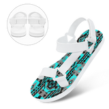 GB-NAT00626 Pattern Native American Open Toes Sandals