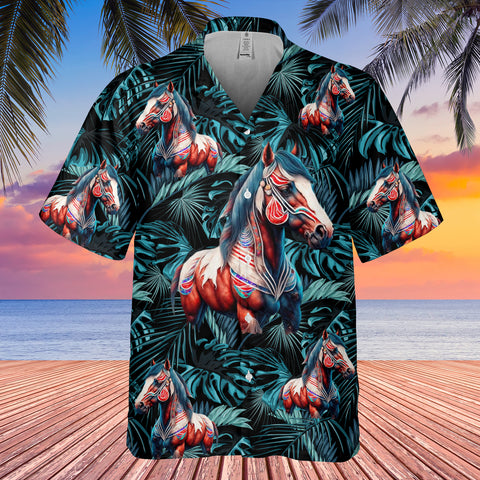 GB-HW001020 Tribe Design Native American Hawaiian Shirt 3D