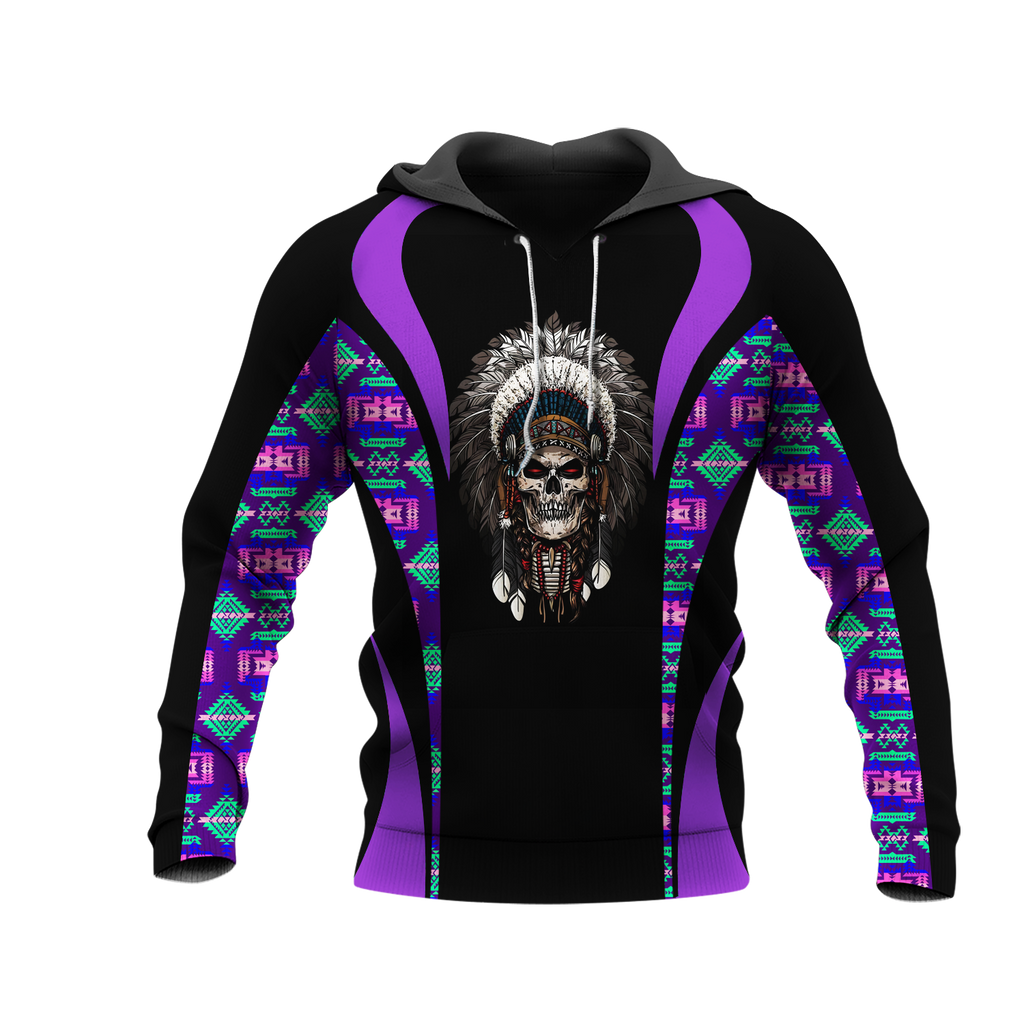 Powwow StoreHD0011550 Pattern Native Pride 3D Hoodie