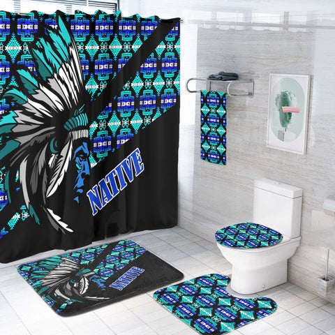 BS-000264 Pattern Native American Bathroom Set