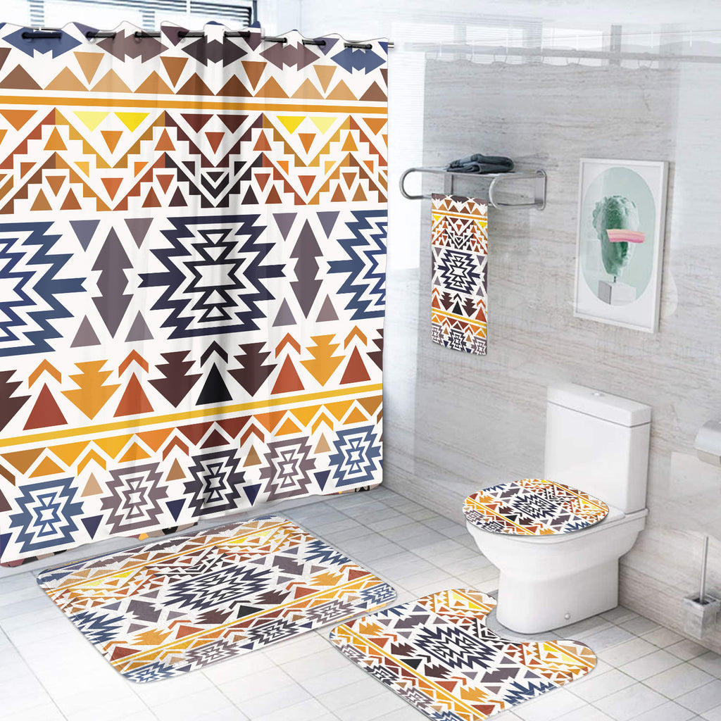 Powwow StoreBS000266 Pattern Native American Bathroom Set