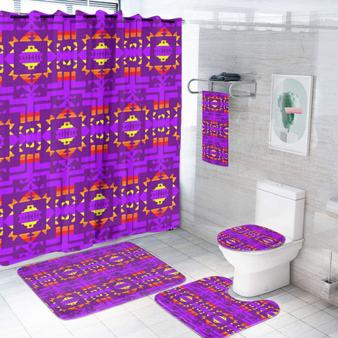 BS-000267 Pattern Native American Bathroom Set