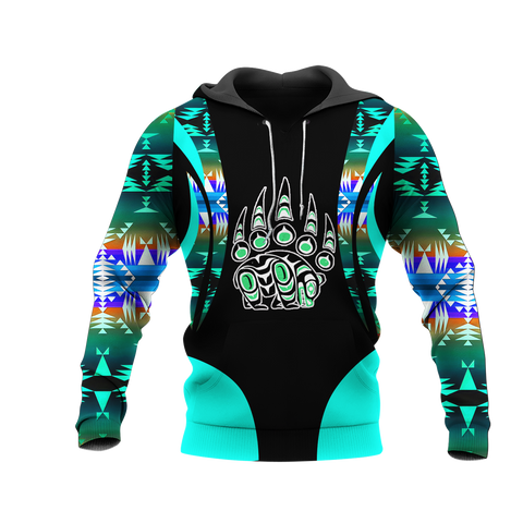 Powwow StoreHD001132 Pattern Native Pride 3D Hoodie