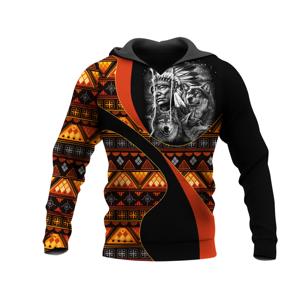 Powwow StoreHD0011487 Pattern Native Pride 3D Hoodie