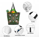 Powwow Storegb nat00023 pattern tribe canvas shopping bag