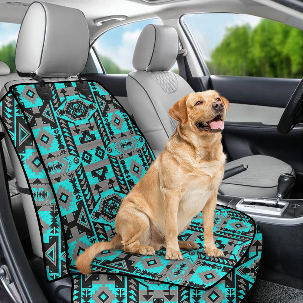 Powwow StoreGBNAT00626  Pattern Tribal Native Waterproof Car Front Seat Cover for Pet