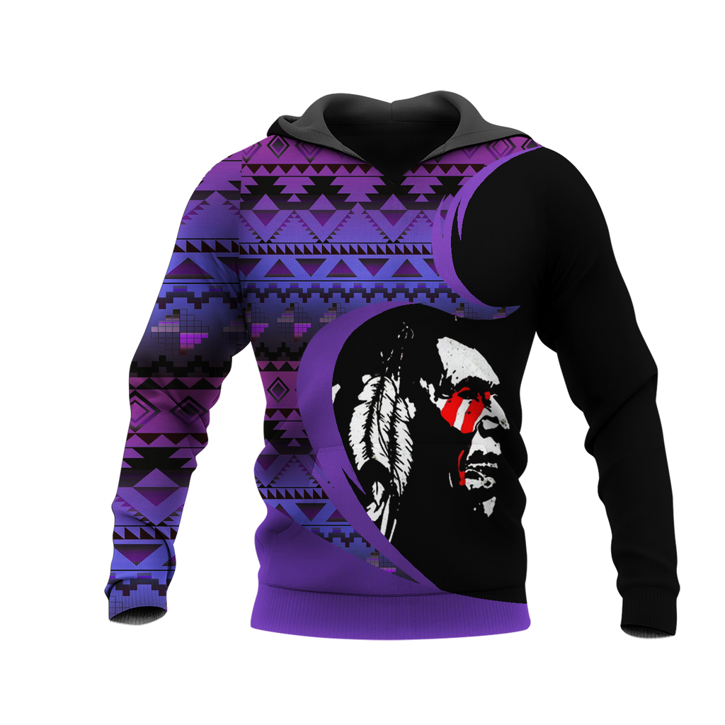 Powwow StoreHD0011217 Pattern Native Pride 3D Hoodie