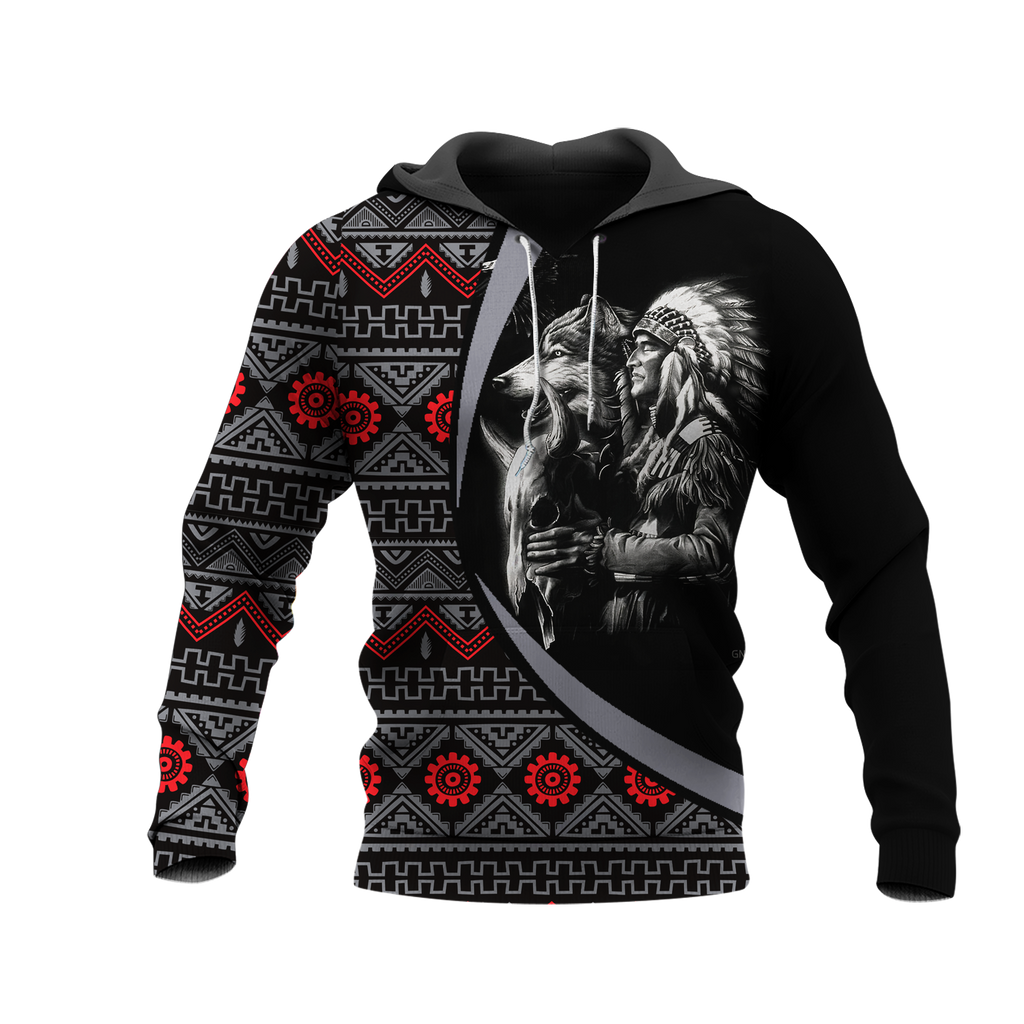 Powwow StoreHD0011604 Pattern Native Pride 3D Hoodie