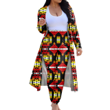 Powwow StoreGBNAT00656 Tribe Design Native American Cardigan Coat Long Pant Set