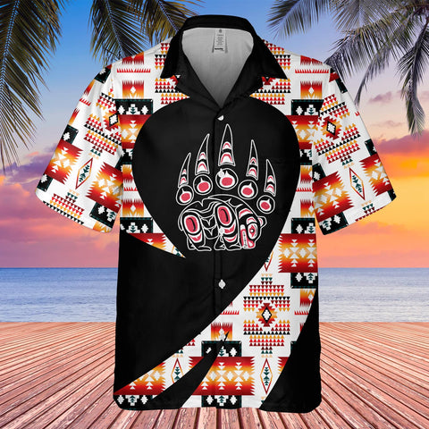 GB-HW000852 Tribe Design Native American Hawaiian Shirt 3D