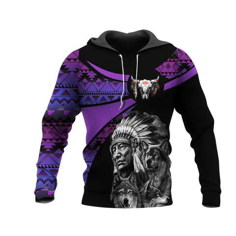 Powwow StoreHD000819 Pattern Native Pride 3D Hoodie