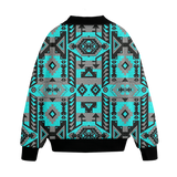 GB-NAT00626 Pattern Native American Unisex Knitted Fleece Lapel Outwear