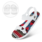GB-NAT00529 Pattern Native American Open Toes Sandals