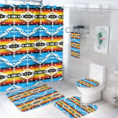 BS-000272 Pattern Native American Bathroom Set