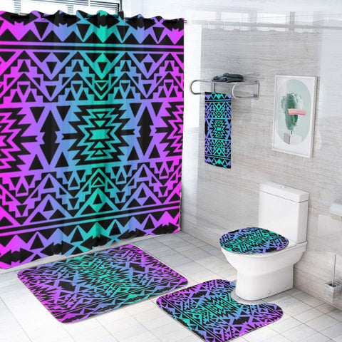 BS-000276 Pattern Native American Bathroom Set
