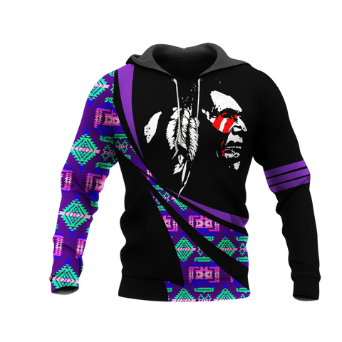 Powwow StoreHD0012059 Pattern Native Pride 3D Hoodie