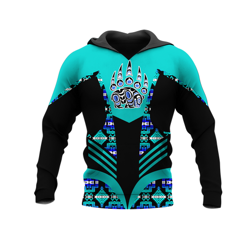 Powwow StoreHD001184 Pattern Native Pride 3D Hoodie