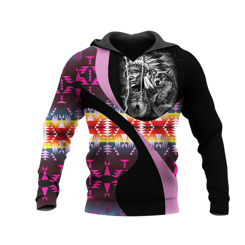 Powwow StoreHD0011488 Pattern Native Pride 3D Hoodie