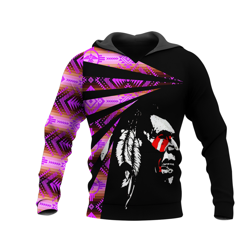 Powwow StoreHD0011904 Pattern Native Pride 3D Hoodie