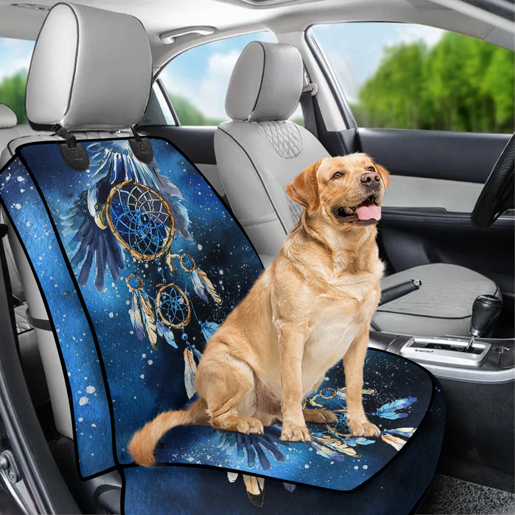 Powwow StoreGBNAT00065  Pattern Tribal Native Waterproof Car Front Seat Cover for Pet