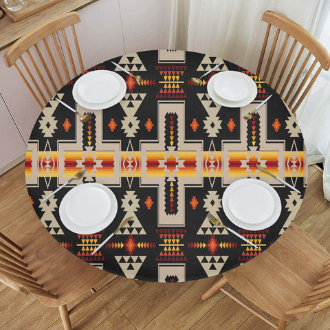 GB-NAT00062-01 Pattern Native American Round Table Set
