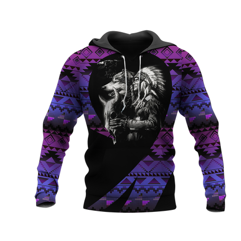 Powwow StoreHD0011632 Pattern Native Pride 3D Hoodie