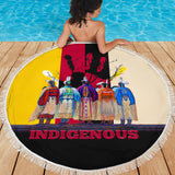 Powwow StoreGBNAT00616 Native American Design Beach Blanket