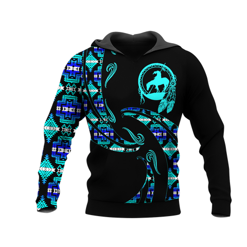 Powwow StoreHD0012370 Pattern Native Pride 3D Hoodie