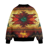 Powwow Storegb nat00065 pattern native american unisex knitted fleece lapel outwear