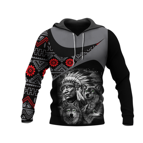 Powwow StoreHD0011424 Pattern Native Pride 3D Hoodie