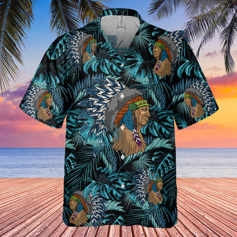GB-HW001022 Tribe Design Native American Hawaiian Shirt 3D (Copy)