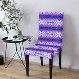 250325M10v2 Native American 5pcs Dining Table Set - Tablecloth and Chair Cover
