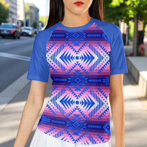 250325M10v2 Native American Women Short-sleeve Rash Guard