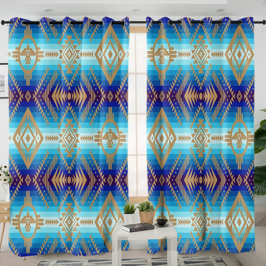 250325M10v4 Native American Living Room Curtain