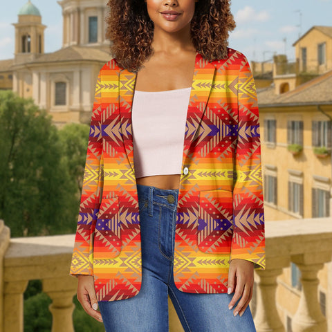 250325M10v7 Native American Ladies Casual Blazer