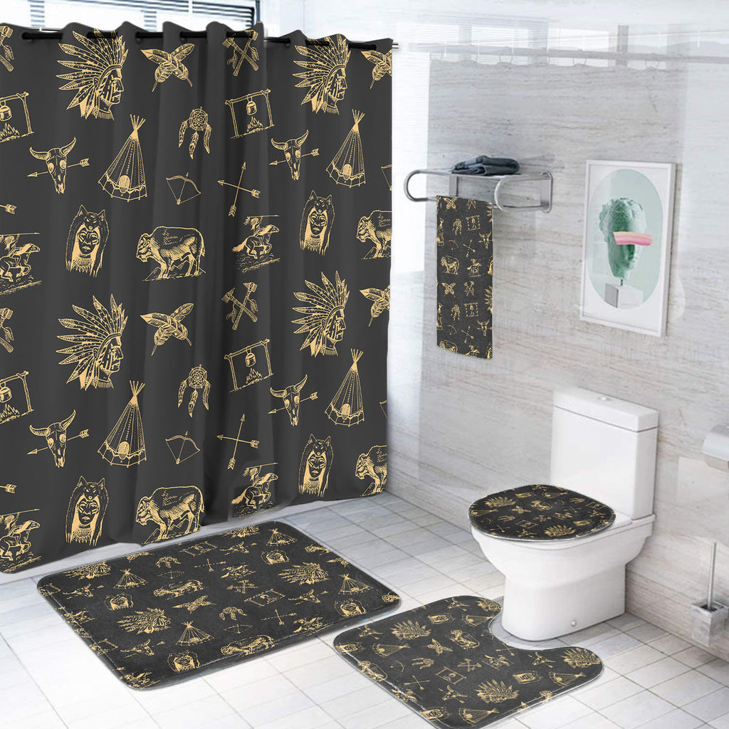 250328M01 Native American Bathroom set