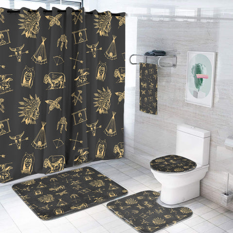 250328M01 Native American Bathroom set
