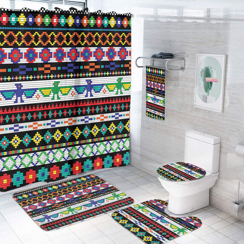 BS-000284 Pattern Native American Bathroom Set