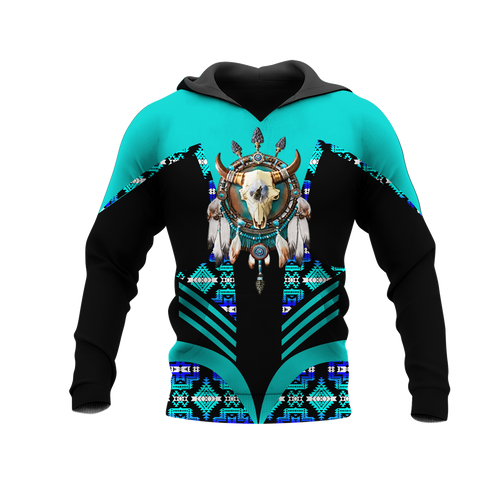 Powwow StoreHD001185 Pattern Native Pride 3D Hoodie