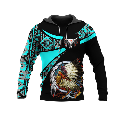 Powwow StoreHD000821 Pattern Native Pride 3D Hoodie