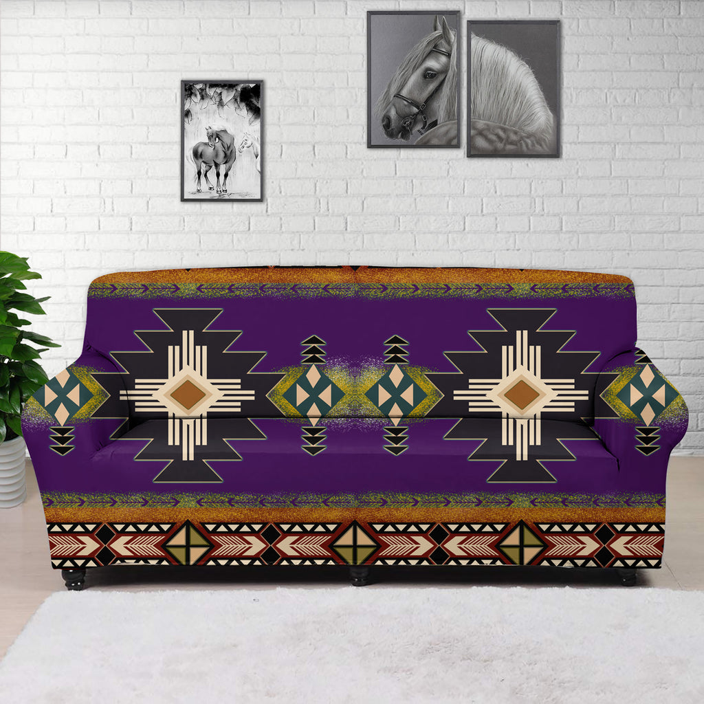 Powwow StoreGBNAT000104 Native Tribal Pattern Native Sofa Cover