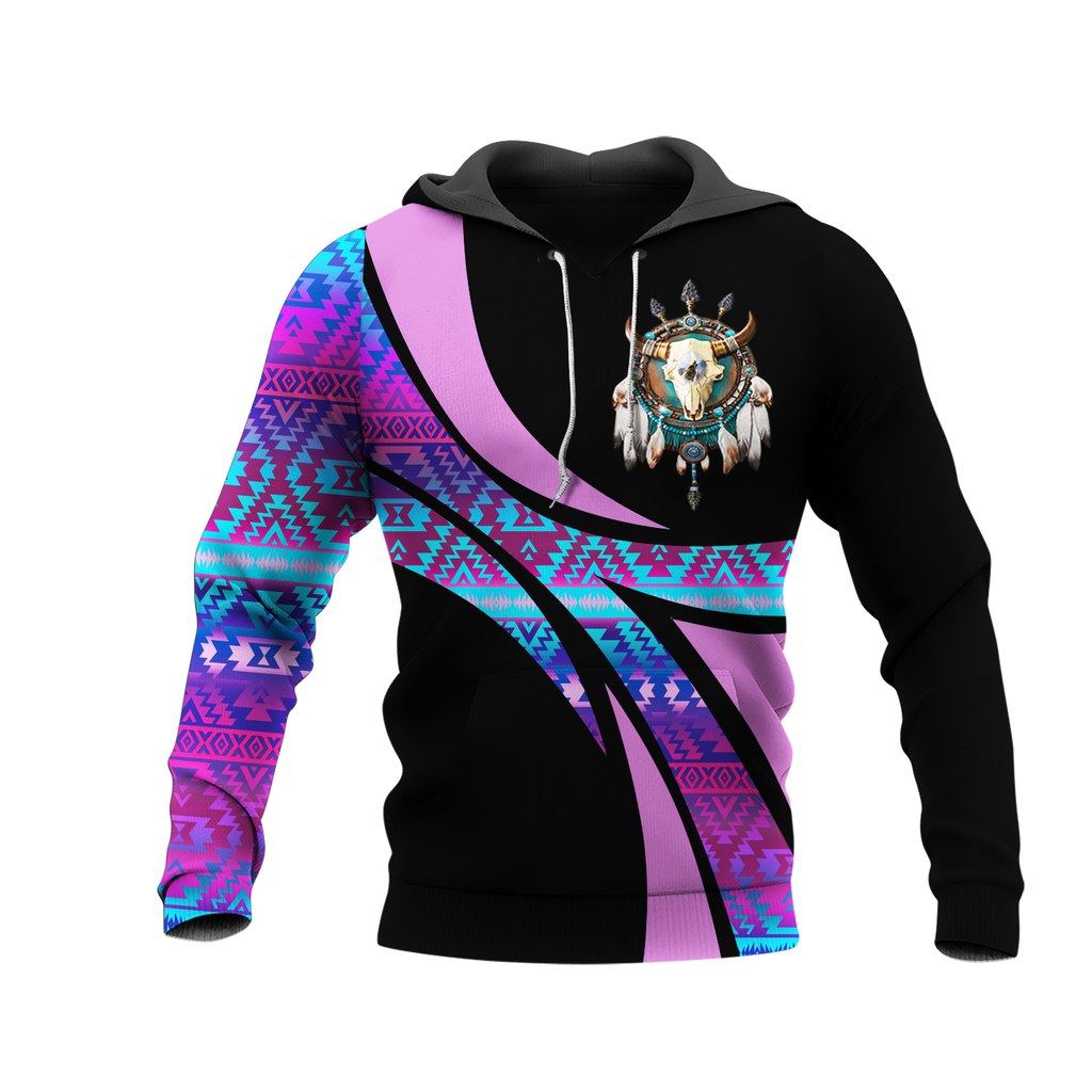 Powwow StoreHD0011853  Pattern Native Pride 3D Hoodie