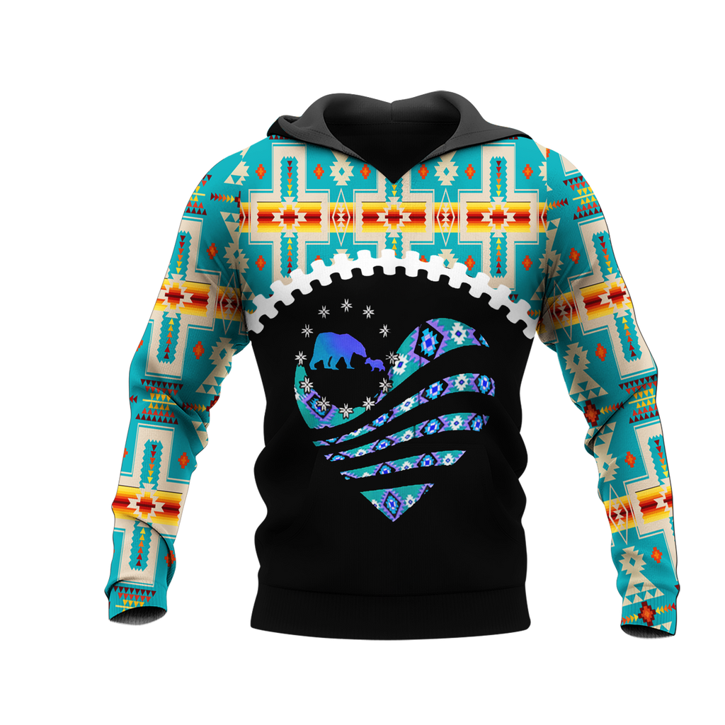 Powwow StoreHD0012289 Pattern Native Pride 3D Hoodie