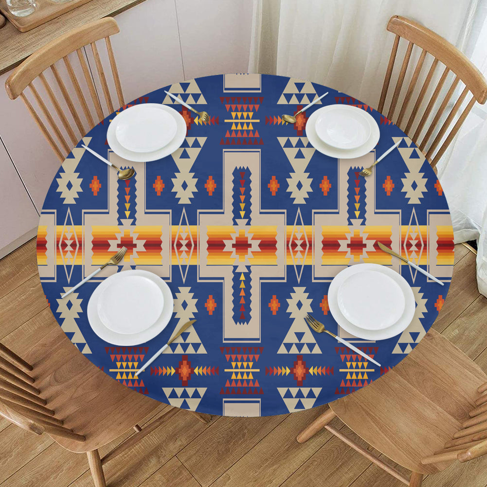 Powwow StoreGBNAT0006204 Pattern Native American Round Table Set